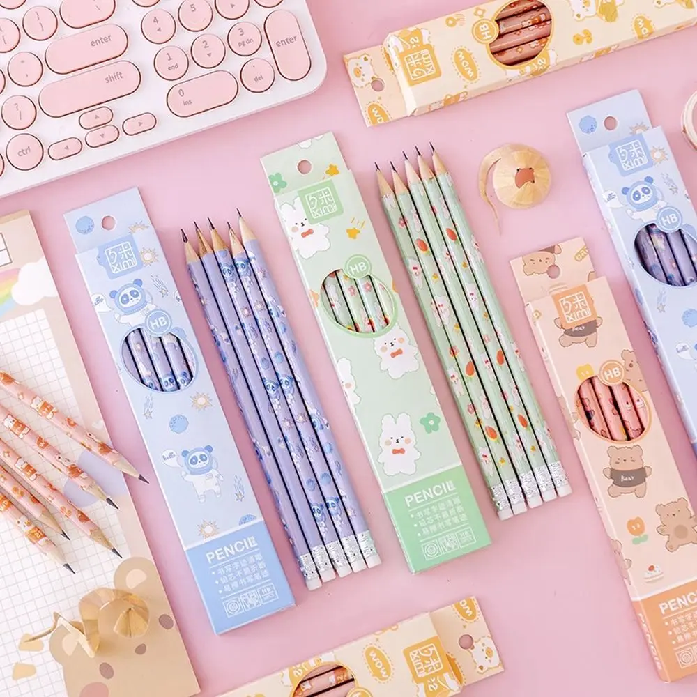 

Student Stationery Carbon School Supply Drawing Supplies Cartoon Pencil Set Wooden Pencils Painting Pencils HB Pencils