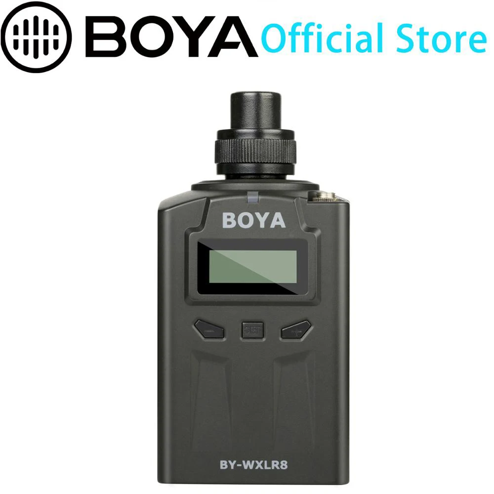 BOYA BY WXLR8 штекер на XLR аудио передатчик с ЖК дисплей Дисплей для WM8 WM6 Беспроводной
