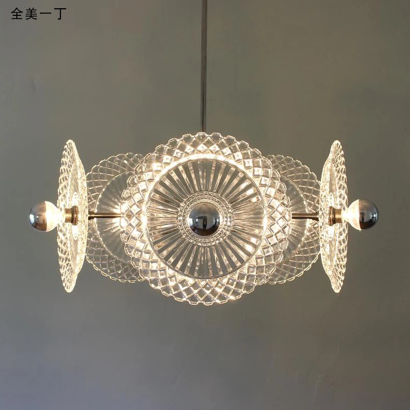 

Modern minimalist fashion chandelier dining room bedroom aisle creative personality glass lamp