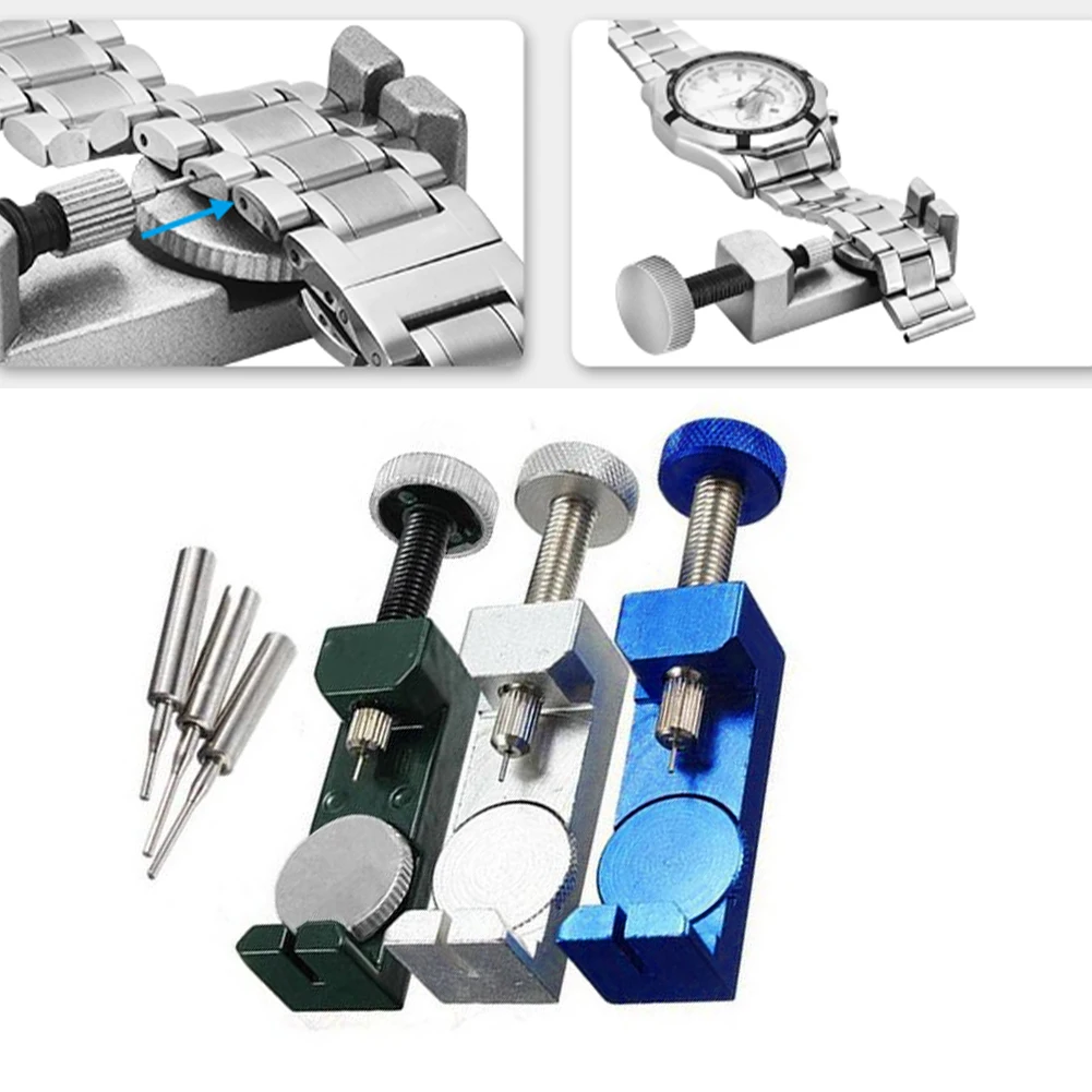 

Watch Chain Remover Watch Band Link Strap Pin Adjust Repair Tool With Lifting Table Sliver Suitable For Straps Up To 30 Mm Wide