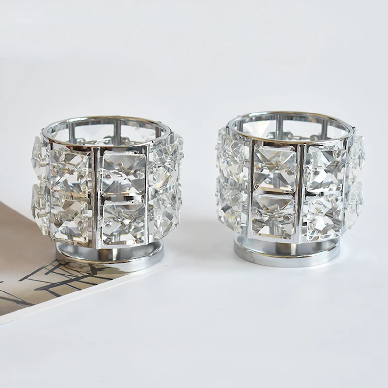 Маленький чайный светильник с арахисом и кристаллами подсвечник вечерние