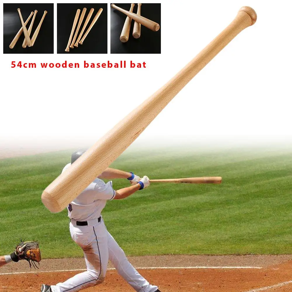 

Sports Activities Bat Durable Professional 1pcs 54CM Wooden Outdoor Game Playing Adults Fitness Baseball Bat