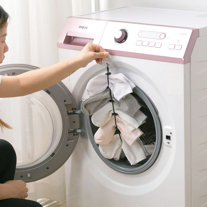 Веревка для подвешивания носков Многофункциональная Корзина стирки одежды