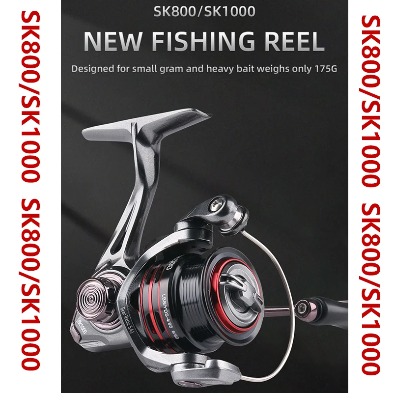 Спиннинговая катушка DEUKIO полностью Металлическая с ручкой из нержавеющей стали