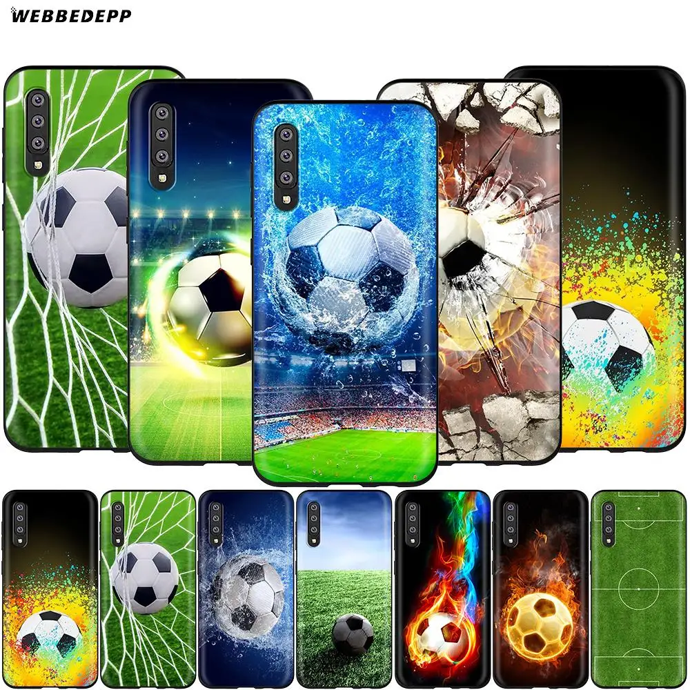 Webbedepp футбольный спортивный чехол для Samsung Galaxy A2 J4 J6 J7 Duo J8 Core Prime 2018 A20E A70S|Бамперы| |