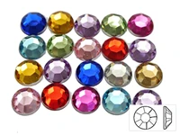 200 flatback acrylic round diamond rhinestone gems 10mm38 color choice