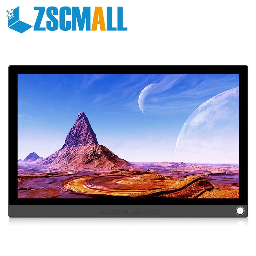 Портативный монитор 15 6 дюймов Full HD 1080 ips USB C портативный Встроенные двойные