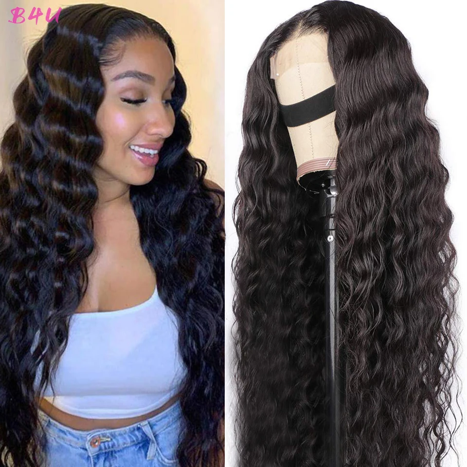 Loose Deep Wave Lace Front Wig Brazilian Human Hair Lace Closure Wig 13x4 Lace Frontal Wigs Hairline Curly Remy Wig