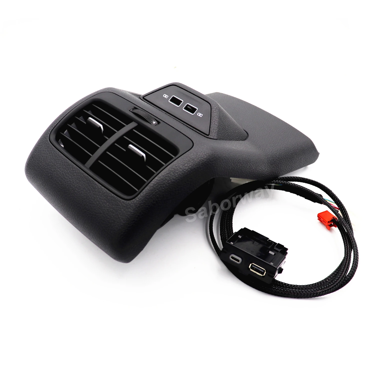 

Центральный подлокотник Saborway в сборе, для заднего вентиляционного отверстия, вентиляционного отверстия, с USB, для гольфа 7 MK7 2013-2017, 2019, 5GG, 864, 298B, 82 в