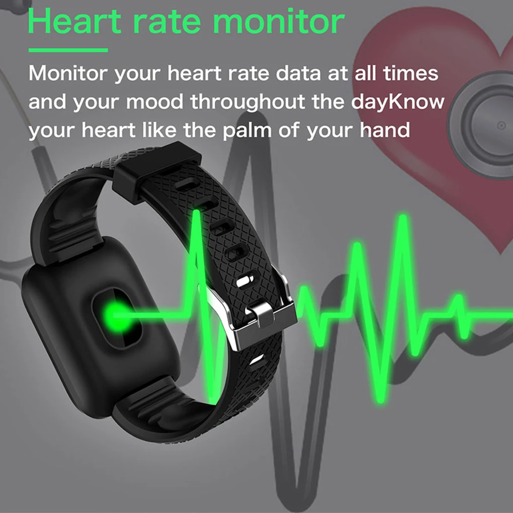 Умный браслет унисекс измерение артериального давления водонепроницаемый