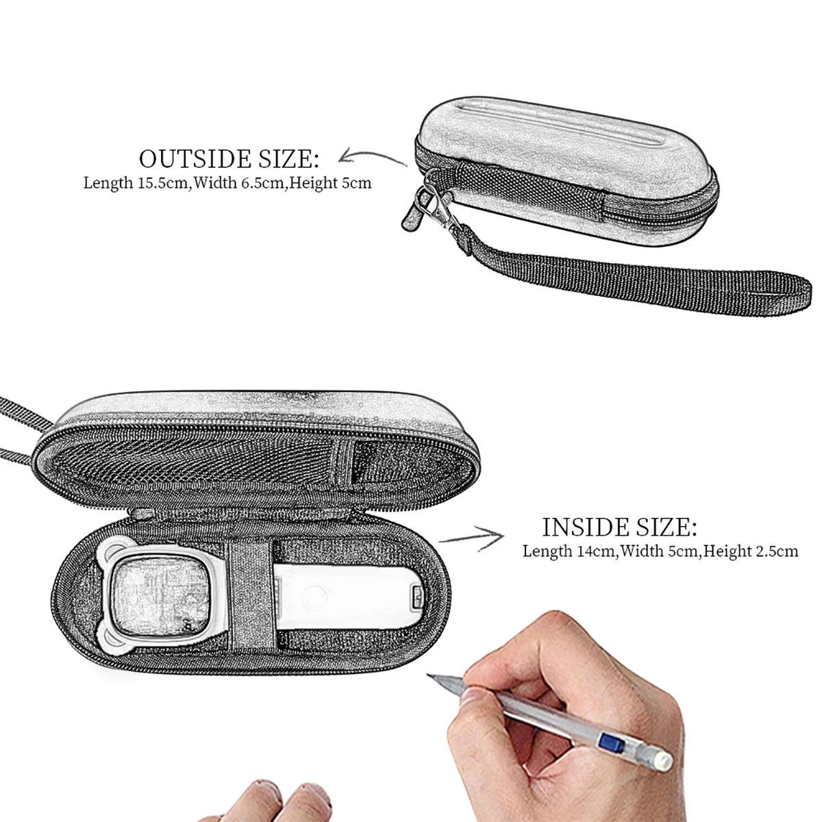 

Hard EVA Storage Bag for DJI-Osmo Pocket/Pocket 2 Protect Cover Mini Portable Travel Carry Case