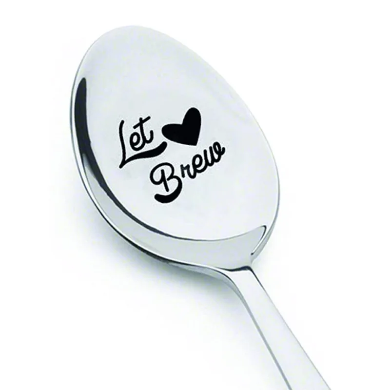 

Valentines Day Gift for Boyfriend Girlfriend Stainless Steel Spoon Wedding Gifts for Guests Bridesmaid Gift Present Party Favors