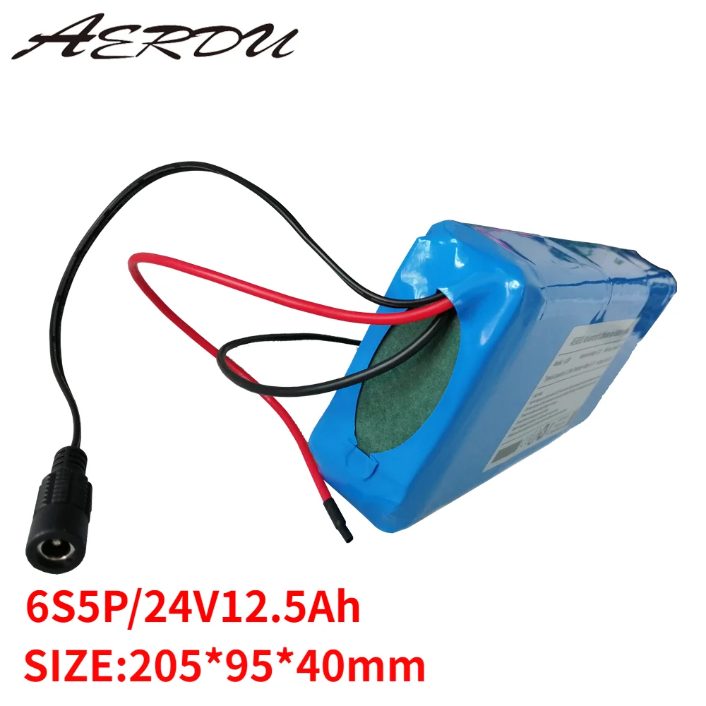 

AERDU 6S5P 24V 12.5Ah 25,2 V ионно-литиевая Батарея пакет 18650 литиевые батареи для Электродвигатель для велосипеда, фара для электровелосипеда в скутер ...