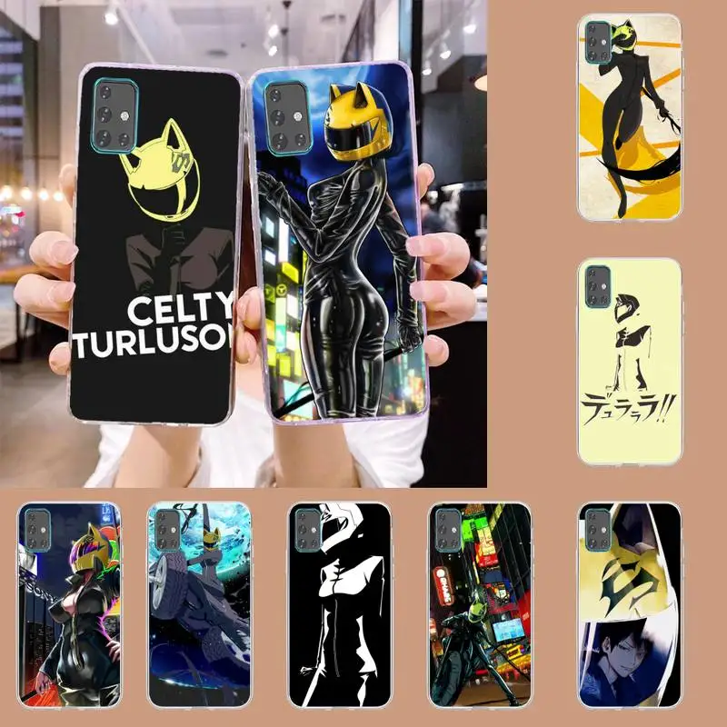 

Sturluson Celty DURARARA Phone Case For Samsung S21 S30 S10 S9 S8 S7 A31 A12 A70 A52 A30 lite plus ultra soft Cover Fundas TM