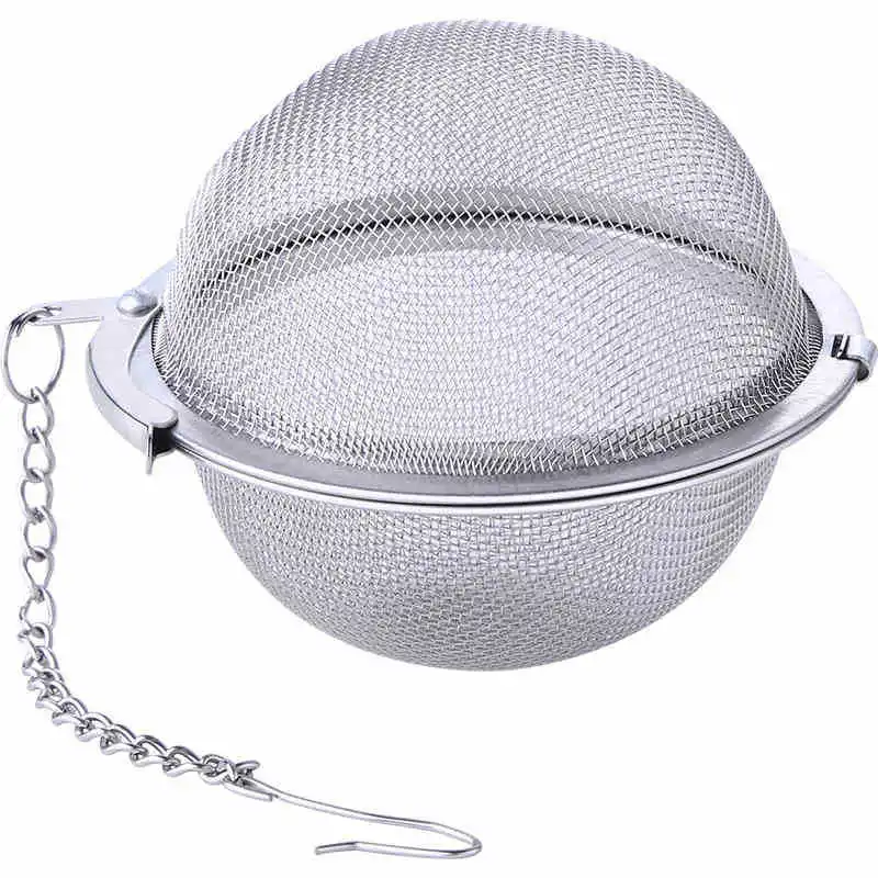 

Stainless Steel Seasoning Ball Big Mesh Screen For Strainer Infuser Locking Stew Cooking Soup Kitchen Tools Tea Ball Filter