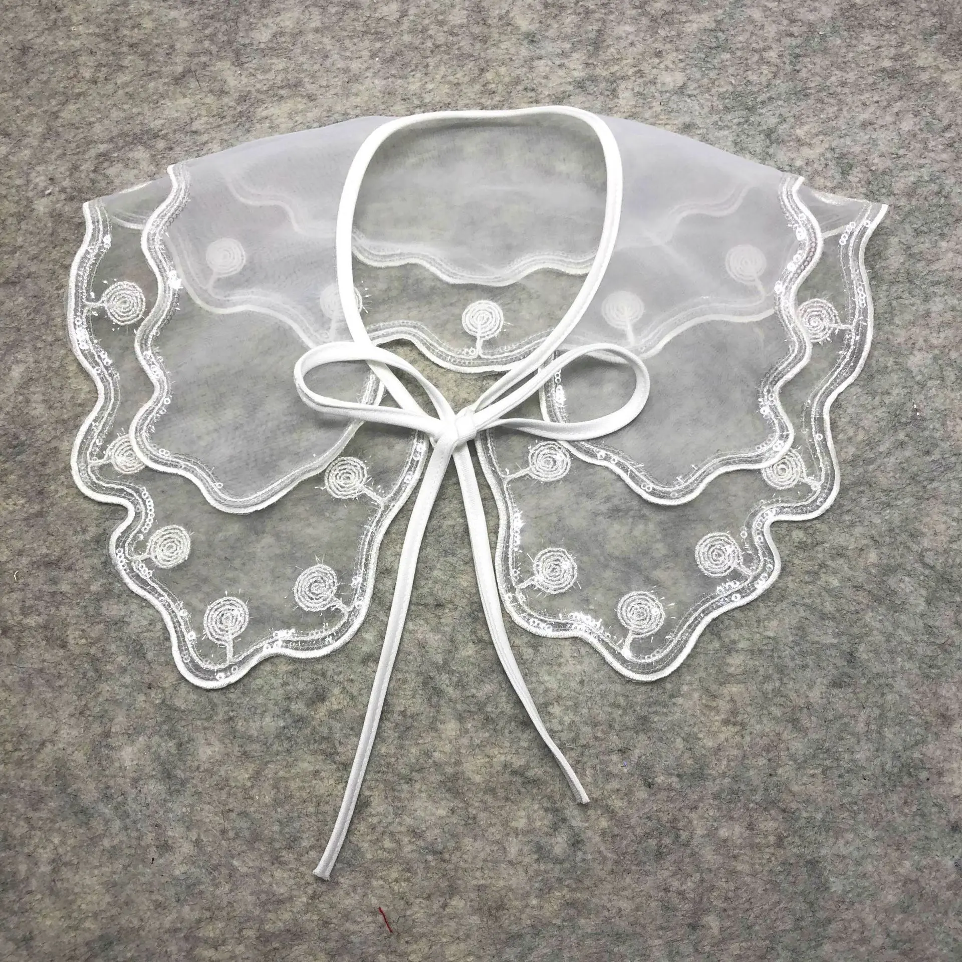 Модные вышитые нашивки из органзы на воротник для одежды сделай сам ретро