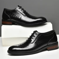 2022 fashion classic business casual men dress shoes genuine leather office shoe male luxury designer high quality shoes for men