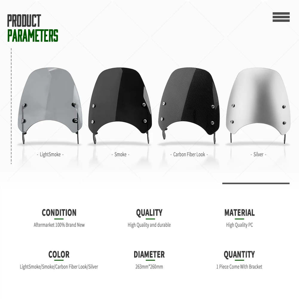 Ветровой экран для мотоцикла на лобовое стекло защиты от ветра Triumph T100 T120 2016 2020 2017