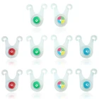 Водонепроницаемая светодиодная гирлянда для палатки, охранный подвесной светильник, миниатюрный фонарик, предупреждающая лампа для кемпинга и безопасности, 10 шт.