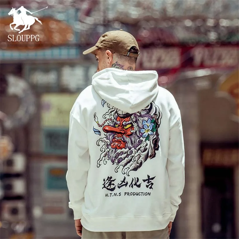 Осень и зима китайский стиль бренд дизайн принт уличная Мужская толстовка