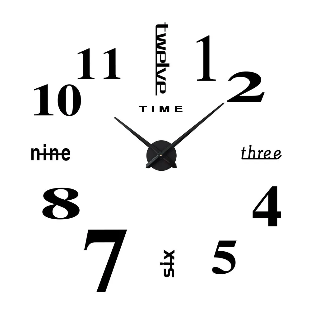 

Wall Clock Modern Design Acrylic Clocks Decor Aesthetic Room Decor Clock On the Wall Numbers Relojes de cuarzo horloge murale