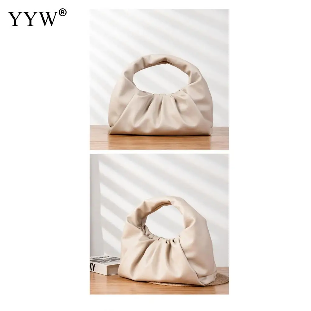 

Women 2020 Fashion Hobo Bag PU Leather Handbags Totes Large Capacity Shoulder Bags Female Brown Shopping Purse Soft Handle Bags