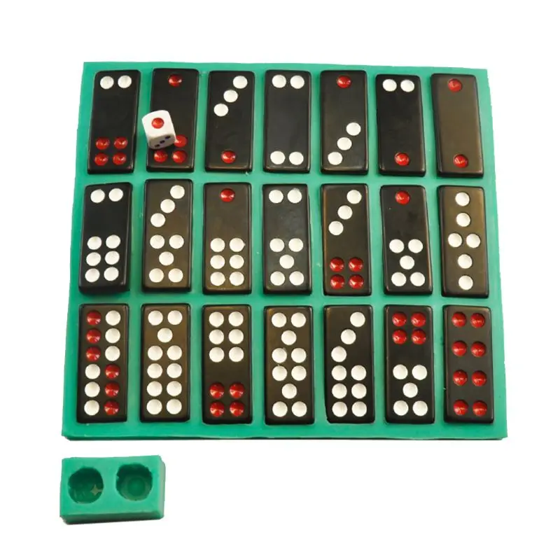 

Chinese Pai Gow Paigow Tiles Game Dice Epoxy Resin Mold Dominoes Game Casino Fun Chocolates Caak Baking Mould Art Crafts