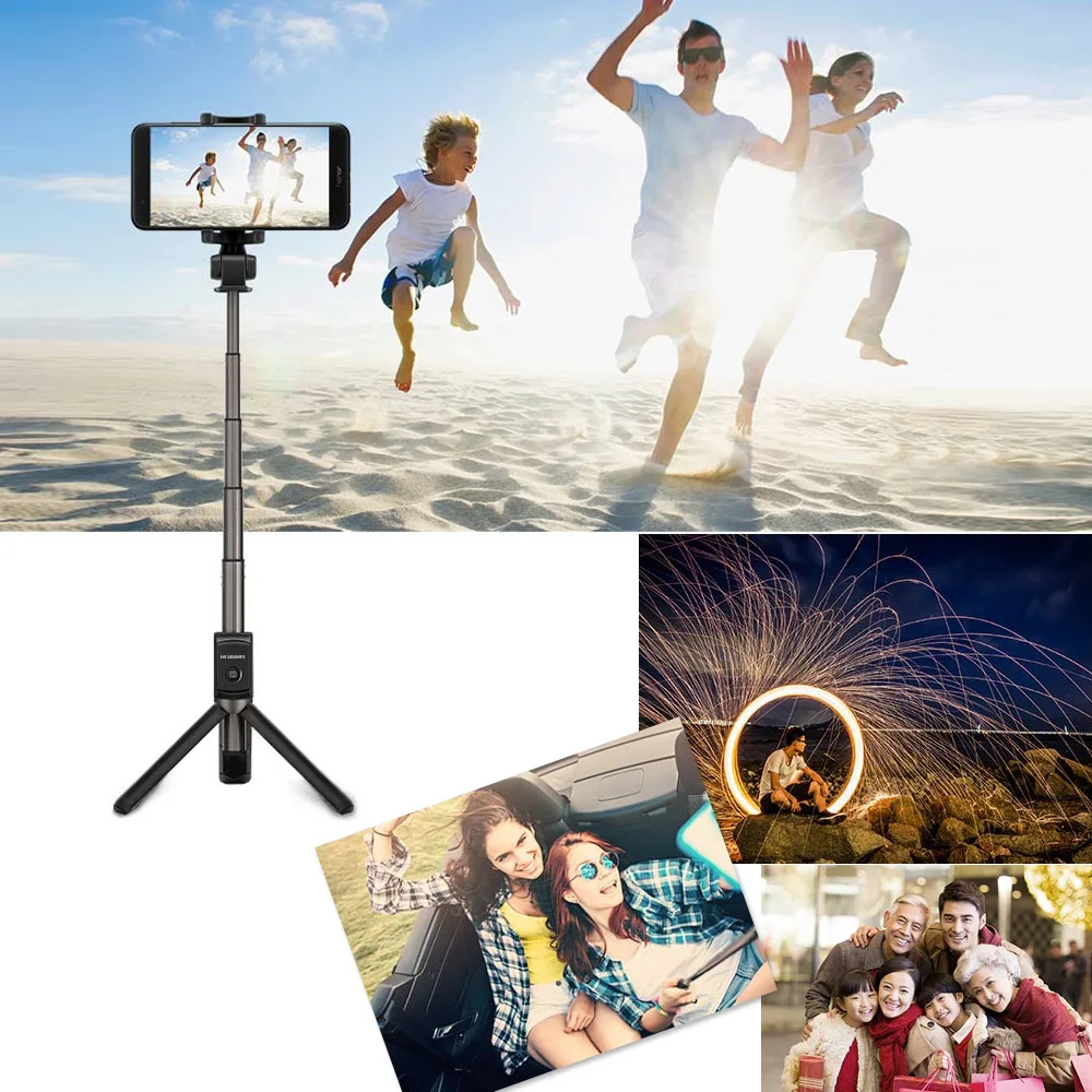 

Huawei Honor AF15 Monopod Tripod Bluetooth Selfie Stick Tripod Portable Wireless Remote Control Monopod Handheld for iOS Android