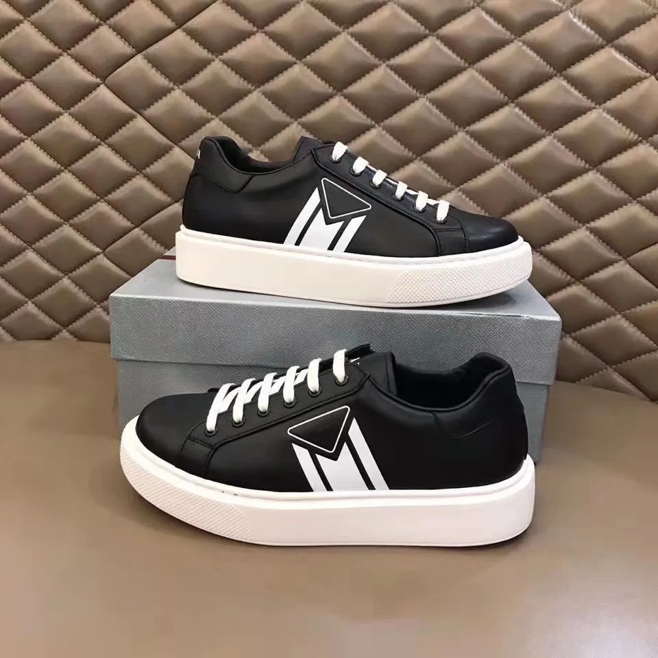 

2021 New Men Genuine Leather Luxury Classic Fashion Flat Shoes Lace-up Sneakers Sports Shoes Casual Shoes 33X