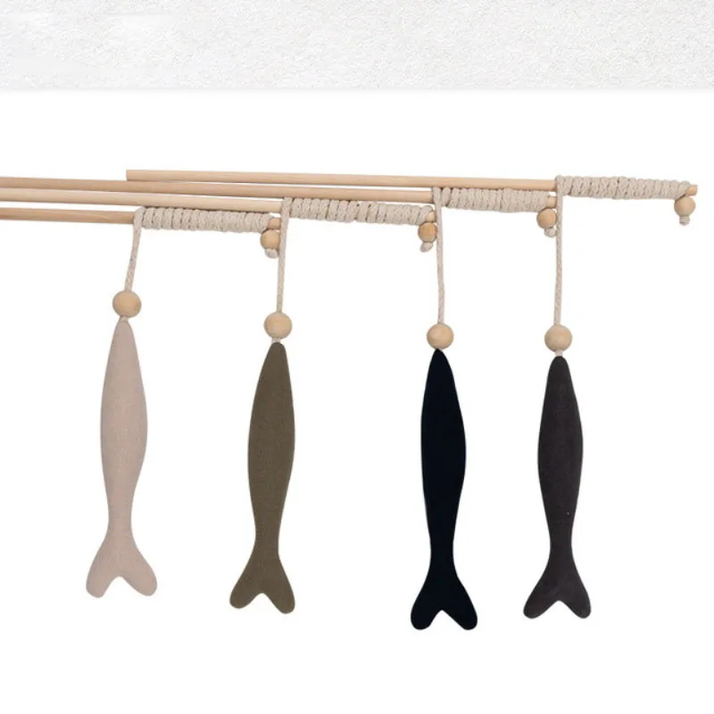 Рыболовная удочка забавная палочка для кошек имитация кошачьей мяты устойчивая