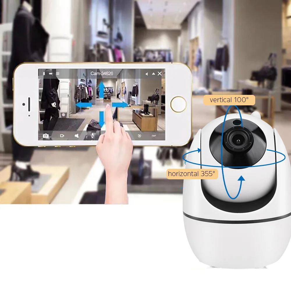 HD 2MP AI человека автоматическое отслеживание IP Камера приложение TUYA WiFi Pan Tilt