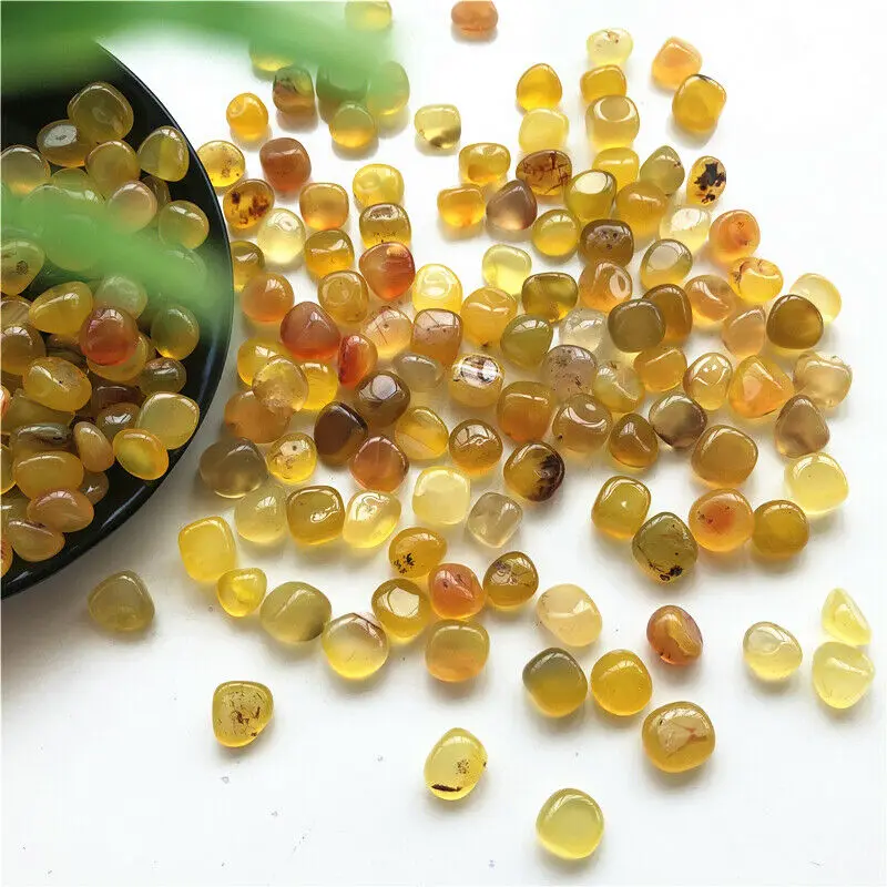 

Dropshipping 50g Natural Yellow Agate Crystal Stones Bulk Assorted Tumbled Gem Stone Healing Natural Quartz Crystals Decoration