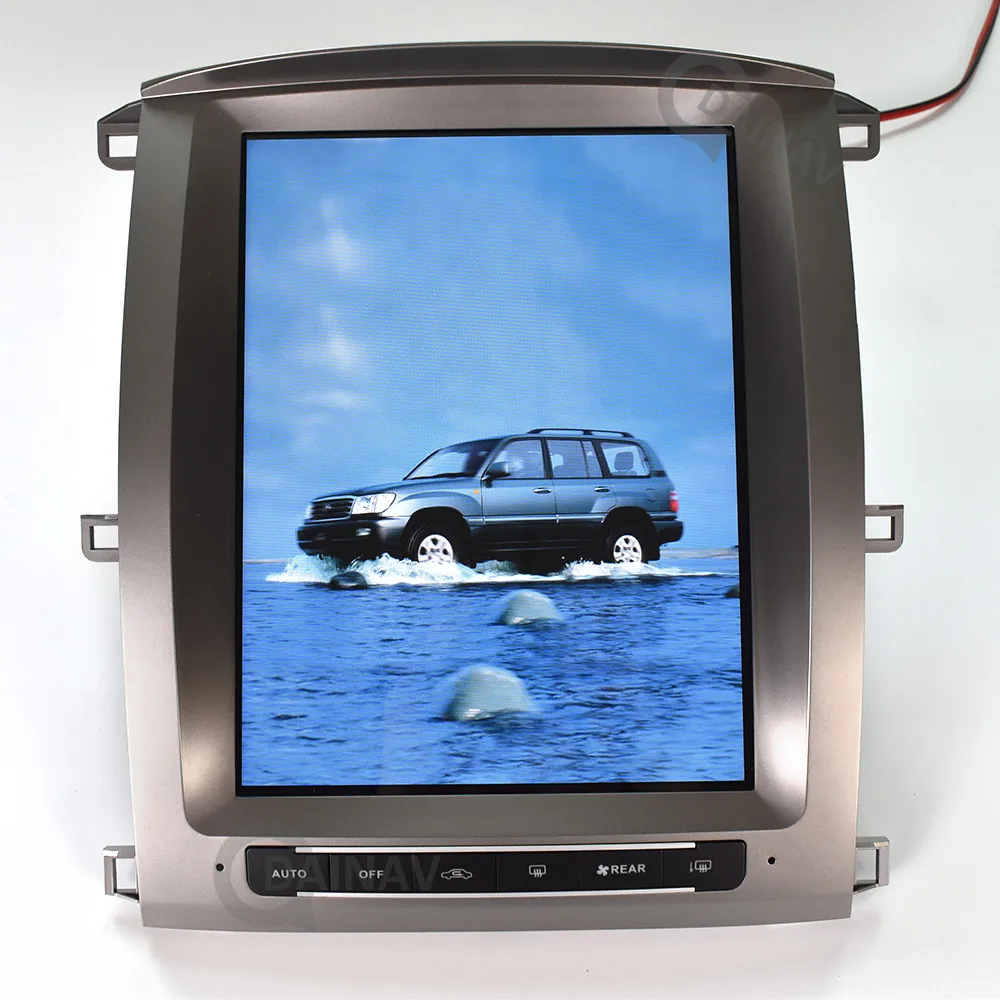 Автомагнитола мультимедийный плеер стерео для Toyota land cruiser lc100 2003 2007 вертикальный