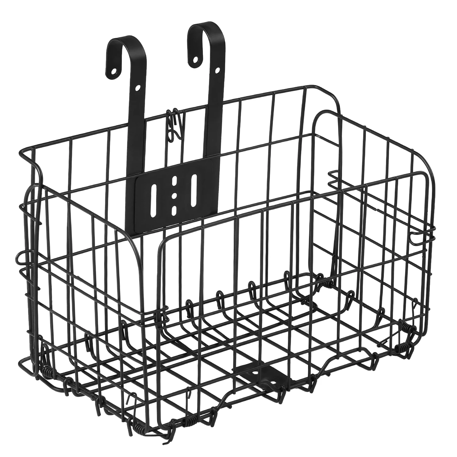 Складная велосипедная корзина со съемной стальной проволокой на руль велосипеда
