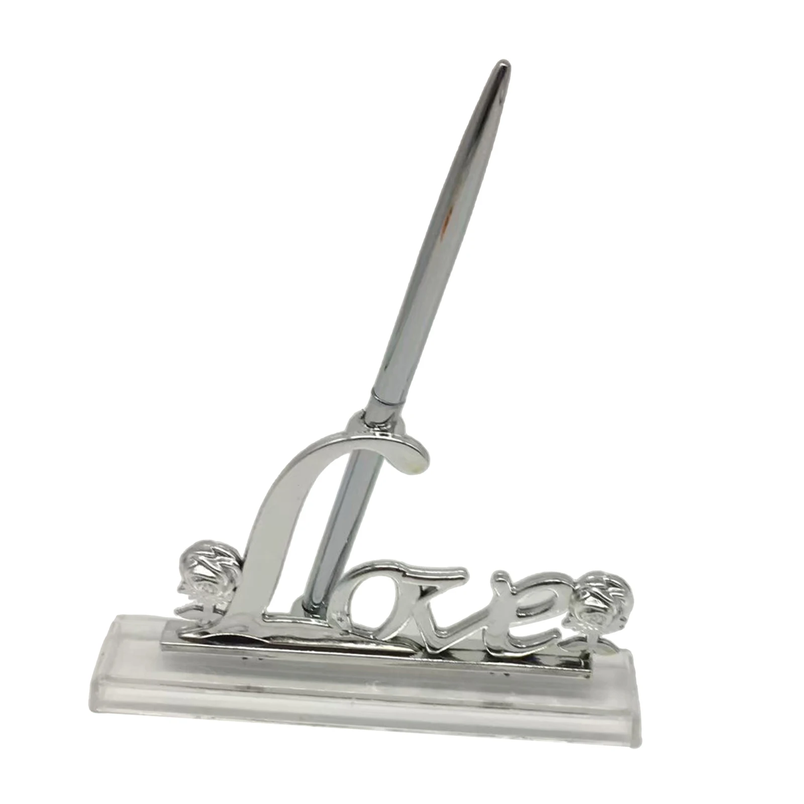 

Креативная романтическая ручка для подписей, роза, цветок, перо, держатель для влюбленных, свадебный подарок