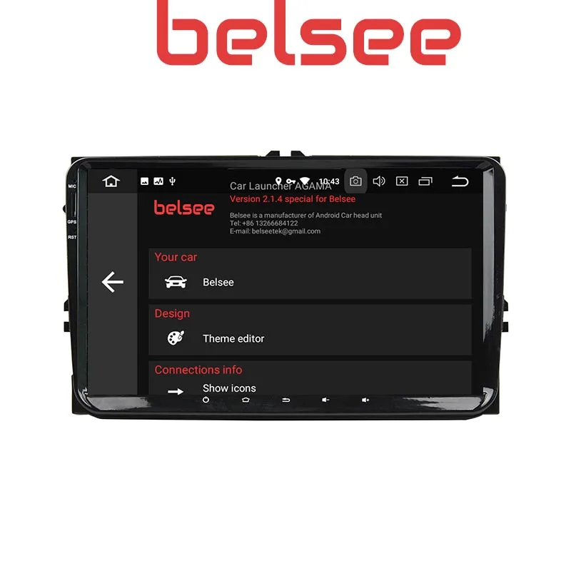 Автомагнитола Belsee 2 Din Android 9 0 мультимедийный плеер Navi для Volkswagen Golf Passat Tiguan Amarok CC