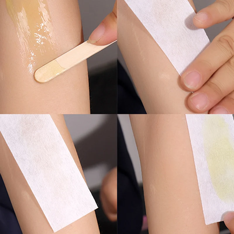 

100/200pcs Wax Strip Hair Removal Paper Nonwoven Body Hair Remove Wax Band Hair Removal Beauty Health Epilator Wax Paper