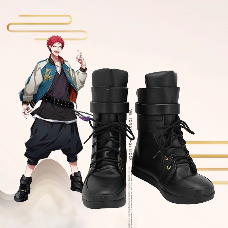 

Гипноз Mic Division Rap Battle DRB Harai Kuko Cosplay из искусственной кожи Shoes Хэллоуин Косплей Prop на заказ любой размер