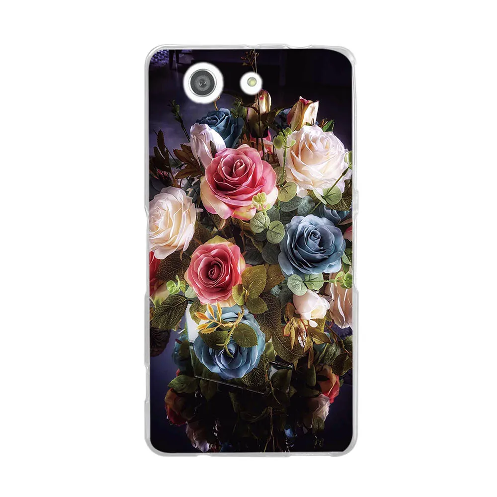 Окрашенный чехол для Sony Xperia Z3 Mini D5803 D5833 4 6 &quotмягкий TPU Compact чехлы z3 | Мобильные