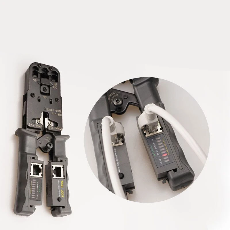 Плоскогубцы 3 в 1 RJ45 для сетевого кабеля LAN режущий инструмент тестер кабелей