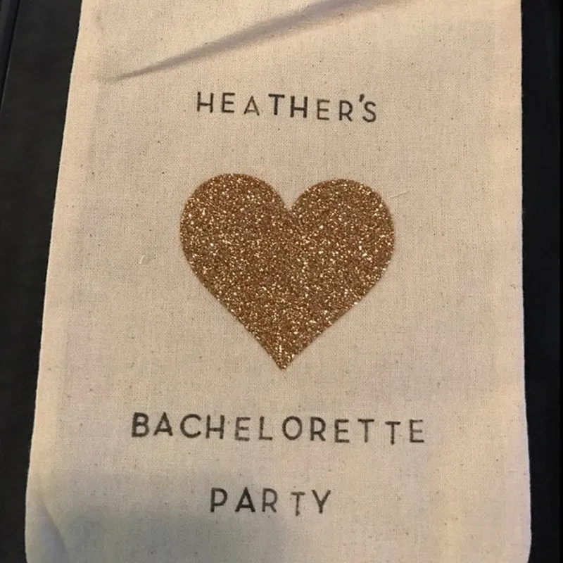 Блестящий Подарочный пакет в форме сердца индивидуальные сумочки для сувениров