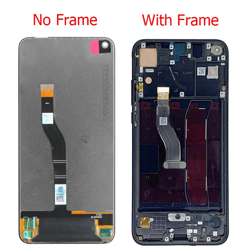 Оригинальный ЖК дисплей Nova 4 для Huawei Honor View 20 V20 с рамкой 6 дюйма сенсорный экран