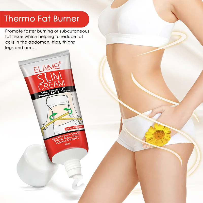 

ELAIMEI Slim cream slim extreme 3D thermo active serum Lipo body serum caream perfectly shape wasit abdomen & buttocks 60 ml