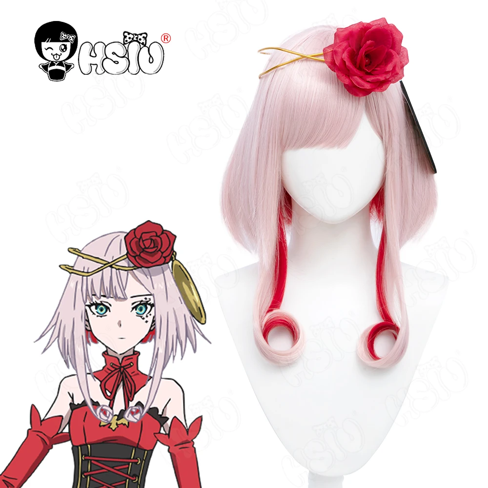 Takt op Destiny Cosplay Destiny cosplay wig 「HSIU 」Fiber synthetic wig Pink Red Short Hair + Free Wig Cap
