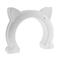 hole kitten small dogs gate entrance abs easy install cat head shape animal cute indoor pet door no flap security puppy