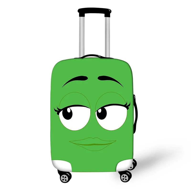 Защитный чехол для багажа с забавными смайликами женщин и мужчин эластичного