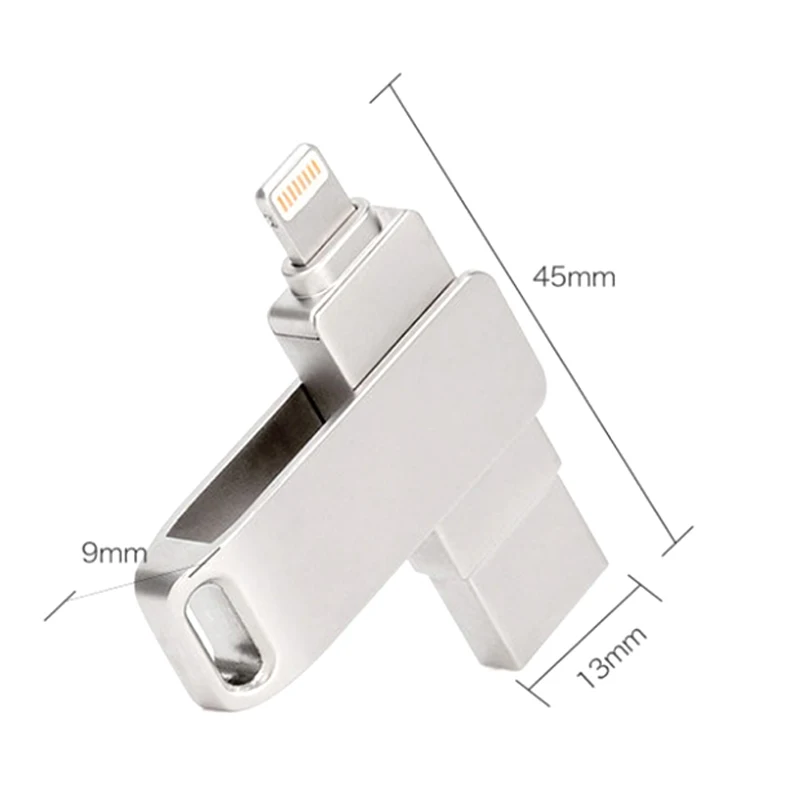 XGEGXE Usb флешка Флешка для iPhone 6/6s/6Plus/7/7Plus/8/X Usb/Lightning iOS 2 в 1 запоминания файлов данных |