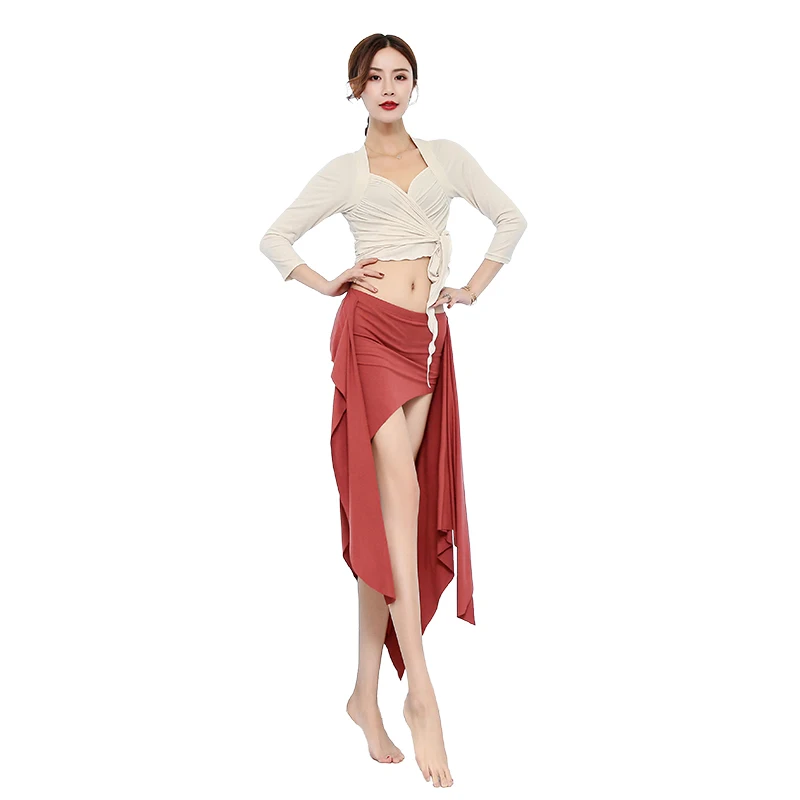 

Sexy Professional Bellydance Costume Adults Tops Skirts Bollywood Clothes Orientale BellyDancing Practice Wear Women DN5232