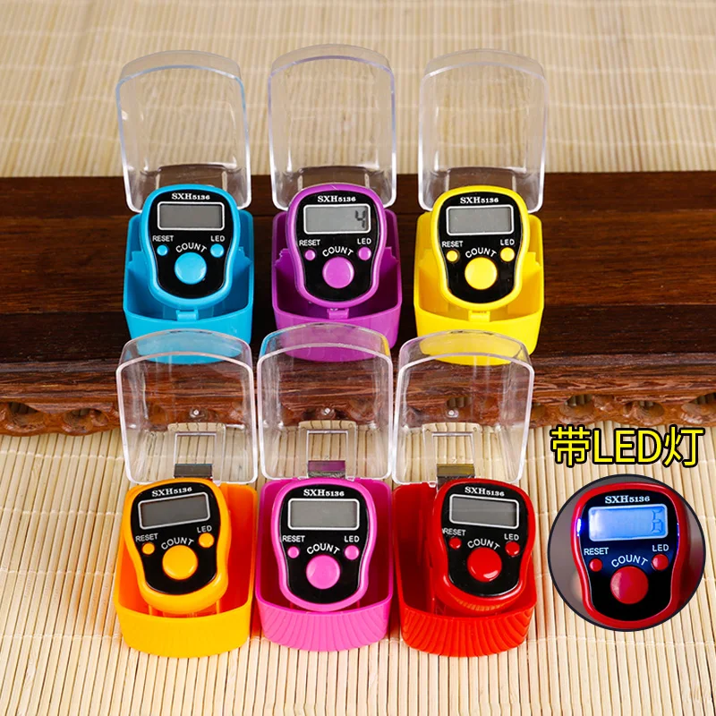 Чтение мыслей Будды счетчик ручной светящийся светодиодный светильник