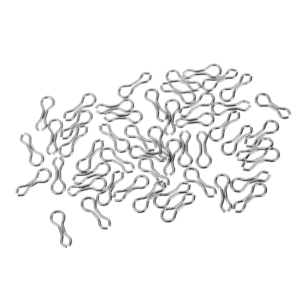 50 Pieces Fishing S / M L Alloy Long Sinker Eyes Eyelets for Lead Weight Molds | Lures